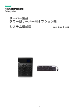 タワー型サーバー用オプション編 システム構成図