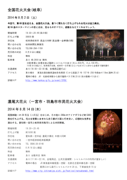 全国花火大会