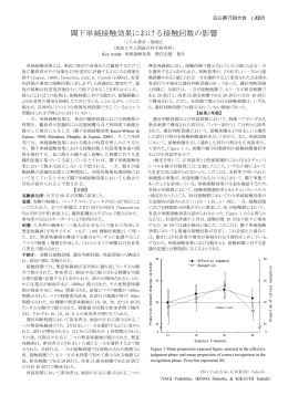 閾下単純接触効果における接触回数の影響