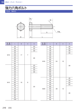強力六角ボルト（Mネジ）