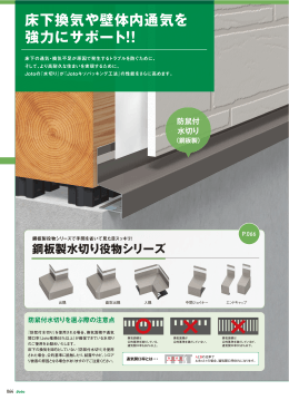 床下換気や壁体内通気を 強力にサポート！！