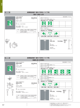 537 高輝度誘導灯（壁付・天井付・パイプ吊）