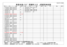 青森市営バス「 問屋町入口 」停留所時刻表