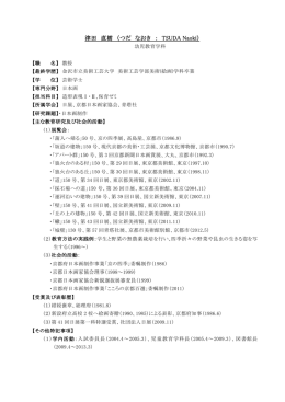 津田 直樹 （つだ なおき ： TSUDA Naoki）