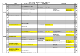 2015～2016年間予定表