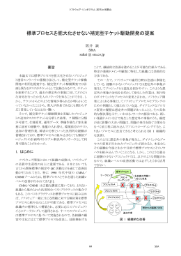 標準プロセスを肥大化させない補完型チケット駆動開発の提案