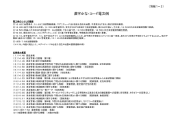 別紙1－2 漢字かな・コード電文例