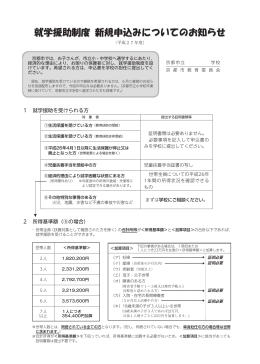 就学援助制度 新規申込についてのお知らせ(PDF形式, 1.25MB)