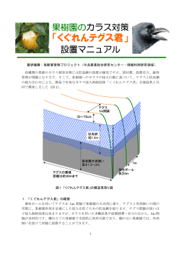 果樹園のカラス対策「くぐれんテグス君」（PDF：887KB）