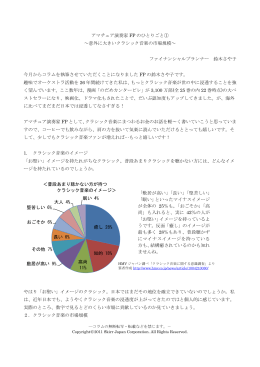 アマチュア演奏家 FP のひとりごと① ～意外に大きいクラシック音楽の