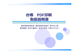 PDF印刷の設定方法 - Plus 新着情報