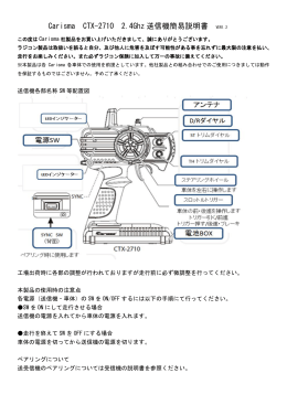 Carisma CTX-2710 2.4Ghz 送信機簡易説明書