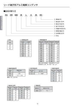 リード形アルミ電解コンデンサ (PDF形式、65kバイト)