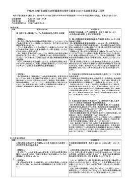 平成25年度「県の関与の問題事例に関する調査」における改善