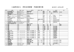 蔵書目録 - 研医会
