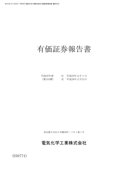 平成25年度有価証券報告書
