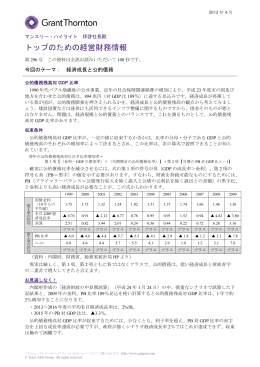 経済成長と公的債務