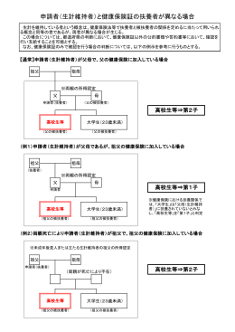 （参考資料3）扶養関係パターン図