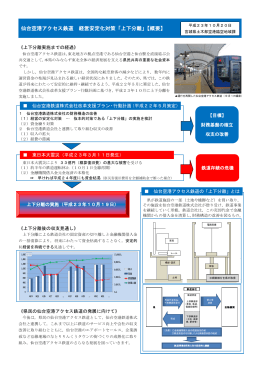 仙台空港アクセス鉄道 経営安定化対策「上下分離」【概要】