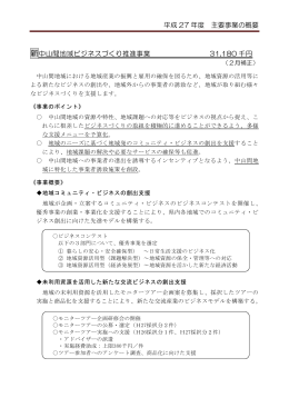 中山間ビジネスづくり推進事業(PDF:137KB)