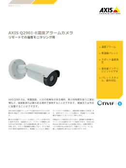 AXIS Q2901‒E温度アラームカメラ