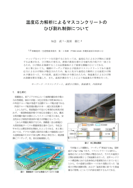 温度応力解析によるマスコンクリートの ひび割れ制御について