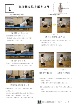 脊柱起立筋を鍛えよう ううう