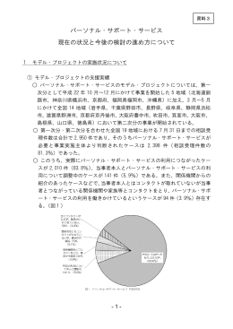 パーソナル・サポート・サービス 現在の状況と今後の検討の進め方について