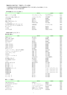 『高校生の本だな』で紹介している本