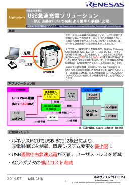 Technology USB急速充電ソリューション