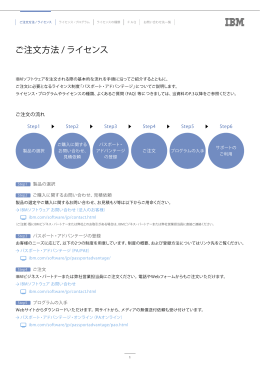 ご注文方法 / ライセンス