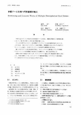 多重ドームを持つ円形屋根の施エ