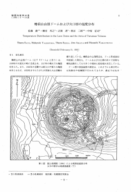 樽前山山頂ドームおよび火口原の温度分布