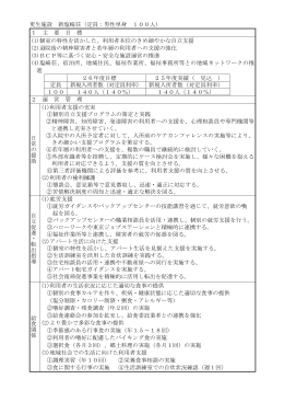 更生施設 新塩崎荘（定員：男性単身 100人） 1 主 要 目 標 (1)個室の