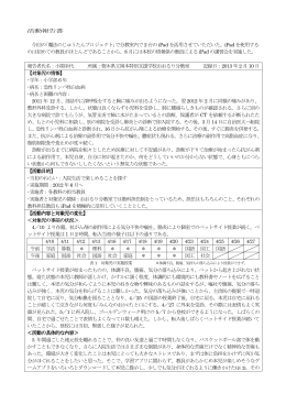 成果報告書1 - 魔法のプロジェクト