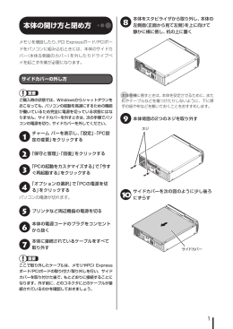 本体の開け方と閉め方 - 121ware.com