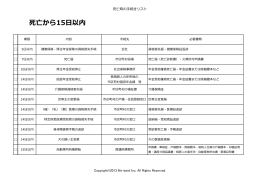 死亡時の手続き（pdf形式）