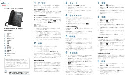 クイック スタート（マネージャ向け）：Cisco Unified 6941/6945