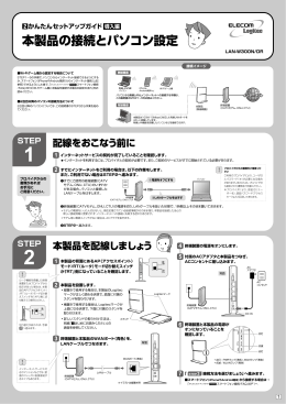 本製品の接続とパソコン設定