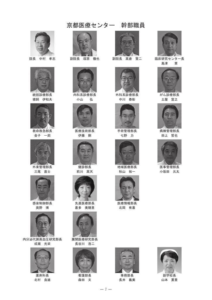 京都医療センター 幹部職員