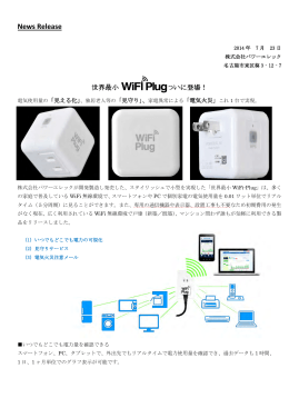 世界最小WiFi-Plug発売