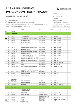 こちら（PDF） - ダブル・インパクト 明治ニッポンの美