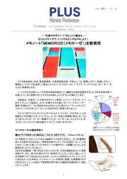メモノート「MEMOROZE（メモローゼ）」を新発売