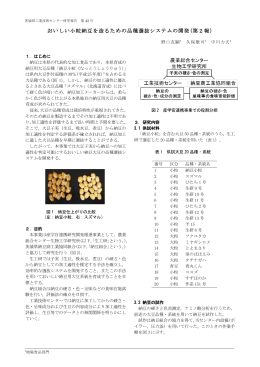 (10)おいしい小粒納豆を造るための品種選抜システムの開発(第2報)