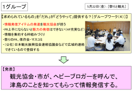 観光協会・市が、ヘビーブロガーを呼んで、 津島のことを知ってもらって