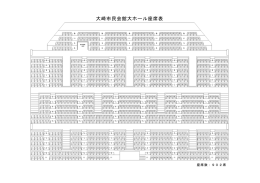 大崎市民会館座席表