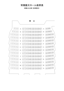 常陽藝文ホール座席表