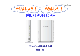 白い IPv6 CPE