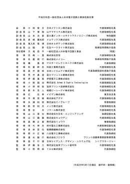 会 長 小 林 俊 文 日本メクトロン株式会社 代表取締役社長 副 会 長 山 下