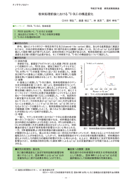 粉末処理前後における13C